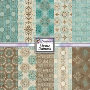 MYSTIC DAMASK - Paper Pack - Picture 1 of 3