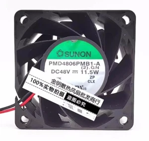 Ventilador de refrigeración inversor de gabinete 1 pieza SUNON 6038 6CM PMD4806PMB1-A 48V 11.5W - Imagen 1 de 1