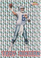 1993 Pacific Football Silver Prism Inserts #1 Troy Aikman Dallas Cowboys
