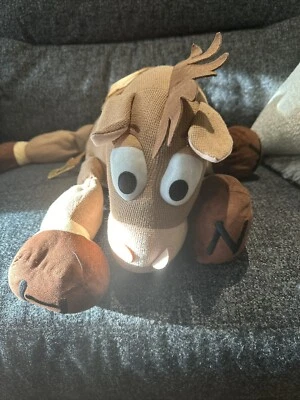 DISNEY TOY STORY BULLSEYE HORSE SOFT PLUSH CUDDLY FLOPPY TOY 29” LONG STAMPED - Image 1 of 4