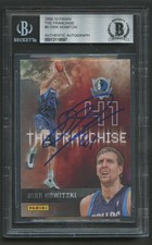 2009-10 PANINI THE FRANCHISE AUTHNETIC AUTOGRAPH DIRK NOWITZKI AUTO #5 BGS