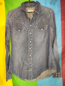 Diesel womens long sleeved denim shirt womens size S - Picture 1 of 9