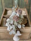 Silver Dollar Bell Door Hanging Floral Decor Accent