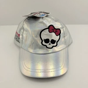 MONSTER HIGH-Metallic Ball Cap-2014-Skull/Logo-NWT! Youth-One Size. NEW! - Picture 1 of 11