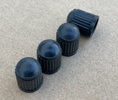 TPMS Caps Tyre Pressure Sensor Valve Dust Stem Caps Mercedes Smart AMG Black — 第 1/4 张图片