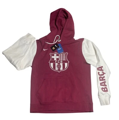 NIKE, FC Barcelona Men's Color Block Pullover Hoodie, GREAT FOR FANS, SIZE LARGE - Image 1 of 4