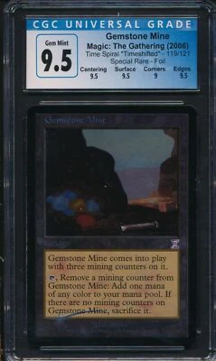 Time Spiral Timeshifted Gemstone Mine CGC 9.5 Graded Magic MTG FOIL (4229) - Image 1 of 3
