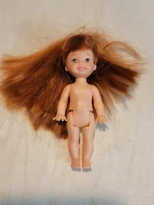 NACKTE MATTEL BARBIE KELLY PUPPE ~ ROTHAARIG 4 Ooak C336G - Bild 1 von 5