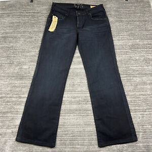 NWT 575 Penny Button Fly Straight Leg Jeans Denim Overdyed Black 29 (30x30)