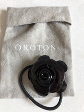 Oroton Black Flower Hair Tie