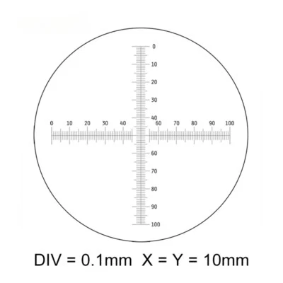 Калибровочная решетка микроскопа окуляра микрометра прицельной сетки C7 CAT907  - Изображение 1 из 4