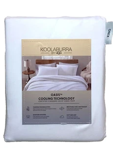 KOOLABURRA BY UGG Oasis 4PC Cooling Technology KING Sheet Set Bright White - Picture 1 of 3