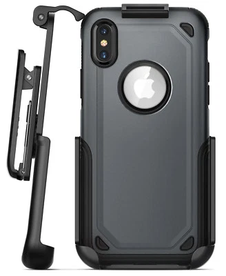 Coldre com clipe de cinto para capa de armadura híbrida Spigen - iPhone X XS (caixa não incluída) - Imagem 1 de 4