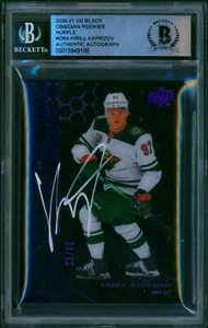 2020-21 SPx UD Black Obsidian Purple /99 KIRILL KAPRIZOV Signed Card BAS Auto RC - Picture 1 of 2