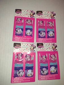 4 Pack Of 12 MINNIE MOUSE Hair Accessories, HAIR TIES For Girls - Picture 1 of 3