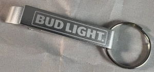 BUD LIGHT Beer Keychain Bottle Opener NEW Silver Dallas NFL Cowboys Color - Picture 1 of 4