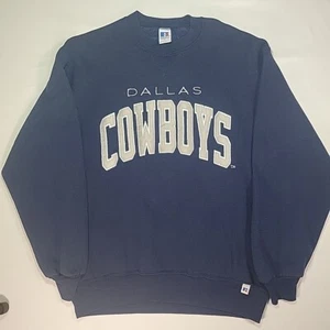 Vintage 90s Russell Athletic Dallas Cowboys Blue Pullover Sweater Gr. L Made in USA - Bild 1 von 14