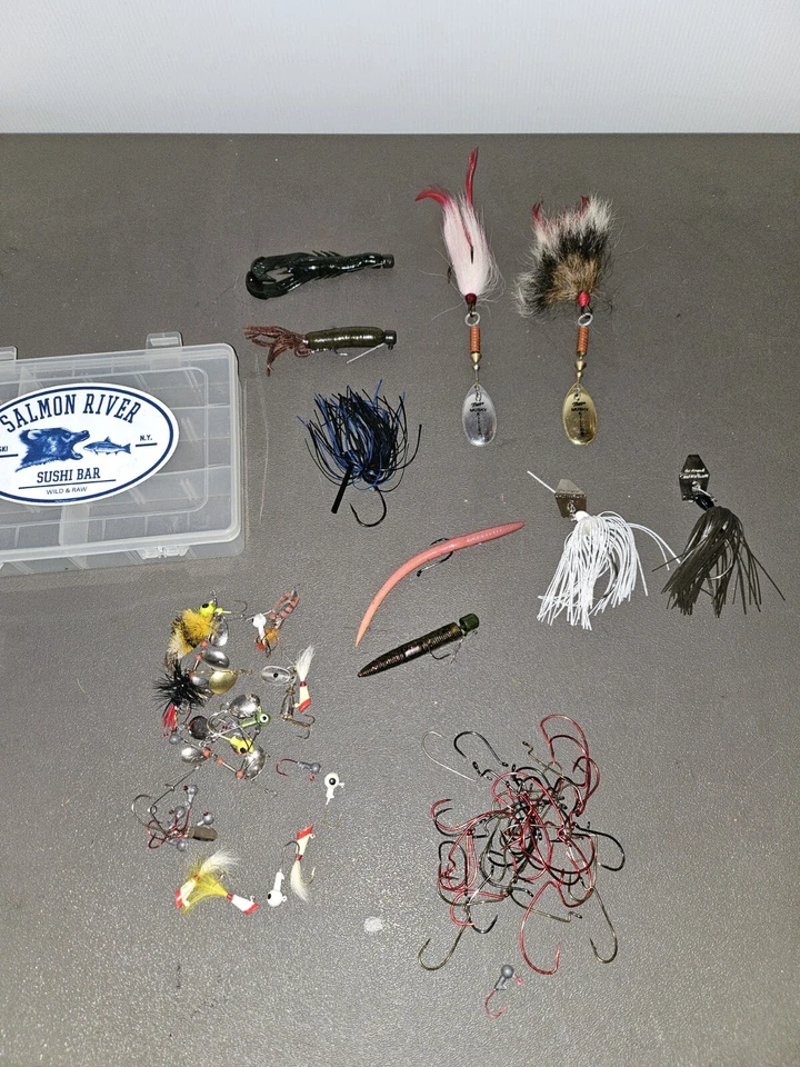 Antiguo lote de pesca vintage con Mepps Musky Killer Muskie Pike + ¡más! Trl7#68 Foto 1 de 4