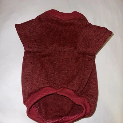 Nuevas camisas acogedoras y funcionales para perros pequeños: Borgoña 11" de largo Foto 1 de 2