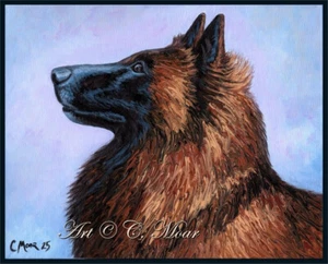 Belgischer Schäferhund Tervuren Hund Terv Truly Faithful Limited Edition Kunstdruck - Bild 1 von 1