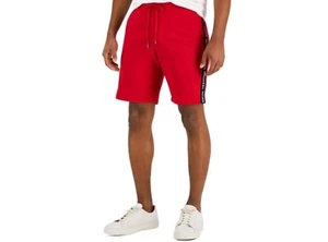 New Michael Kors Mens Logo Tape Fleece Shorts Charcoal Size XL - Picture 1 of 5