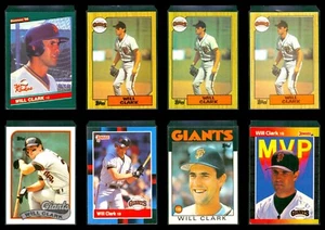 8 Will Clark Cards - Rookies - 1986 Donruss The Rookies - Topps Traded #24T - ND - Picture 1 of 2