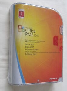 New & SEALED FRENCH Microsoft Office PME 2007, Small Business, 3-User