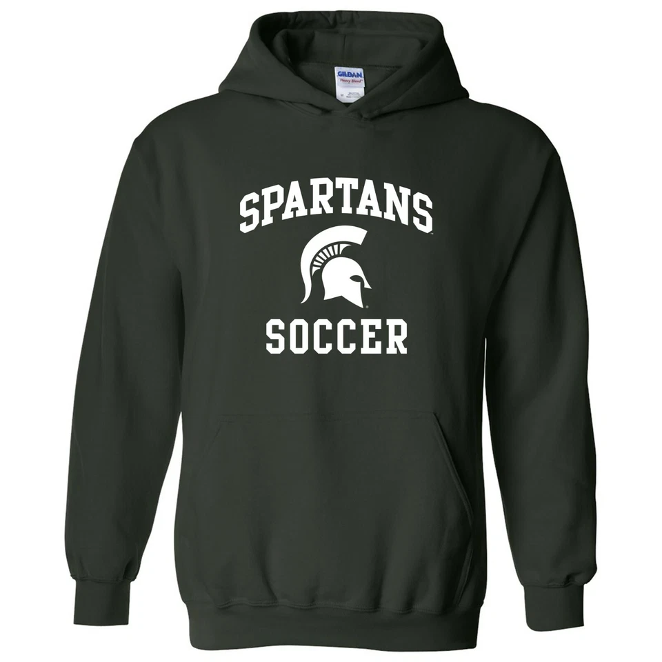 Michigan State Spartans Arch Logo Soccer University Hoodie - Forest - Image 1 of 4