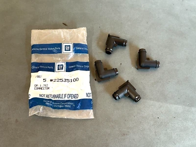 Codo de cárter de motor GM OEM NOS 22535100 4x 1988-1991 Buick Skylark 2,3 L Foto 1 de 2