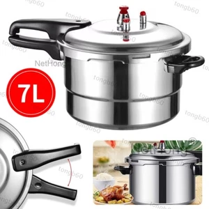 7 Liter Secure Schnellkochtopf Dual Handle Aluminium Küche Kochgeschirr 24cm NEU - Bild 1 von 15