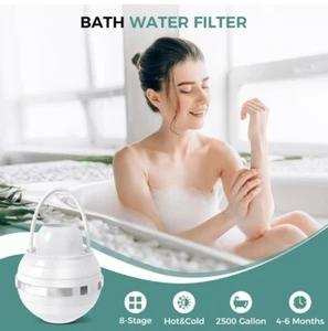 Bath Filter for Tub - 8 Stages Bath Water Filter for Tub Faucet, Hard Water... - Picture 1 of 2