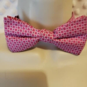Saddlebred 100% Silk Boys Bow Tie Pre-tied Adjustable Wedding Dance Church Pink - Picture 1 of 7