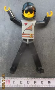 Lego Technic Figur Rennfahrer schwarzer Anzug mit Helm 1980er - Bild 1 von 5