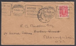 SOUTHERN RHODESIA 1936 COVER TO SOUTH AFRICA (ID:677/D53773) - Picture 1 of 1