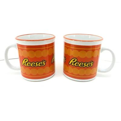 Reese's Peanut Butter VTG Ceramic 12 oz Cup-Mug Galerie Set of 2 Microwave Safe - Image 1 of 4