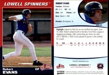 Robert Evans 2004 Choice Lowell Spinners #33 Card *AutographDen*