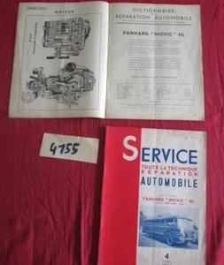 N°4155 / revue technique service le PANHARD MOVIC HL camion et car 1952 - Picture 1 of 1