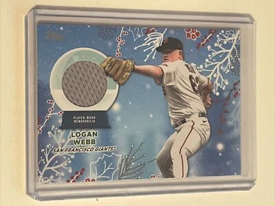 2023 Topps Holiday Logan Webb Relic #RC-LW San Francisco Giants - Image 1 of 2
