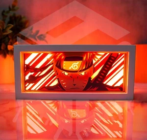 Naruto LED 3D Light Box – Handcrafted Decorative Lamp with Remote, 14 Colors  - Imagen 1 de 1