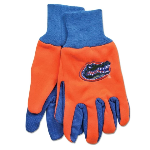 Florida Gators Wincraft NCAA Orange/Blue Two Tone Cotton Jersey Gloves FREE Cover