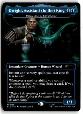 IN-HAND - Dwight, Assistant to the King - Secret Lair x THE OFFICE ENG *FOIL* - Image 1 of 2