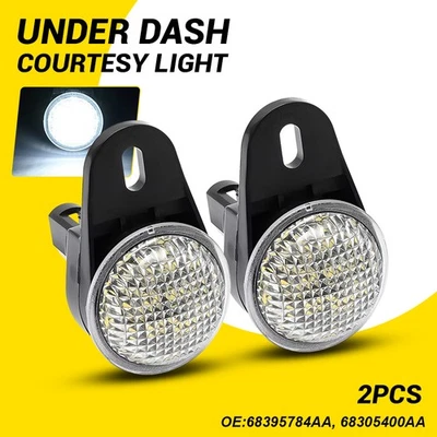 Luz LED de cortesía debajo del tablero para Jeep Liberty KJ KK 2002-2012 blanca 6000 k 2 piezas Foto 1 de 4
