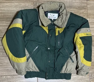 Triple FAT Goose Duck Down Feathers Hooded Green Coat Jacket Size XL RN 62897 - Picture 1 of 4