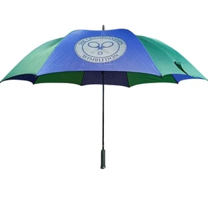 Wimbledon Tennis Large Golf Umbrella Purple Green Official The Championships - Picture 1 of 22