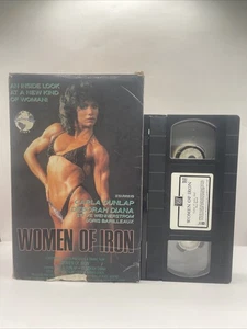 vhs WOMEN OF IRON 1984 CONTINENTAL VIDEO Big Box CARLA DUNLAP Lady Body Builders - Picture 1 of 6
