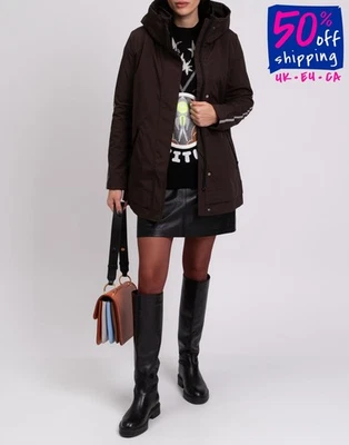 RRP €345 8 x ECOALF Sidney Coat Size S Waterproof 20K Breathable Concealed Hood - Image 1 of 4