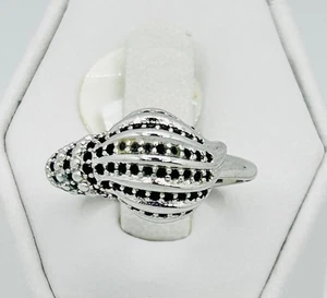 Rare HTF Retro Bomb Party RBP2587 Genuine Black Onyx Ocean's Treasure Ring 8 - Picture 1 of 3