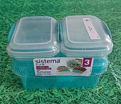 Juego de 3 contenedores de almacenamiento de alimentos Sistema Klip It Foto 1 de 4