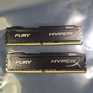 Used Kingston HyperX Fury 16GB DDR4 PC memory modules (2x8GB) - Picture 1 of 3
