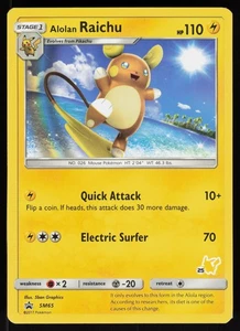 Alolan Raichu Holofoil SM65 Promo SM Promos LP - Picture 1 of 2